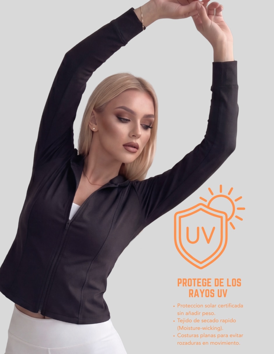 Sudadera Deportiva con cierre y capucha para mujer 5